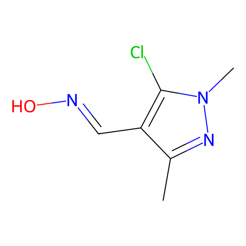 5-Chloro-1,3-dimethyl-1h-pyrazole-4-carbaldehyde oxime structure