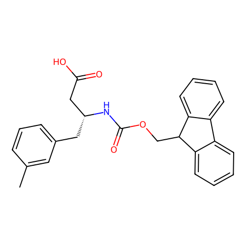 Fmoc-(R)-3-amino-4-(3-methyl-phenyl)-butyric acid structure