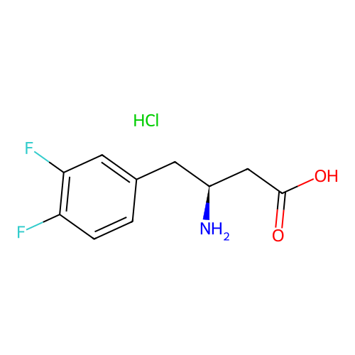 (S)-3-Amino-4-(3,4-difluorophenyl)butanoic acid hydrochloride structure
