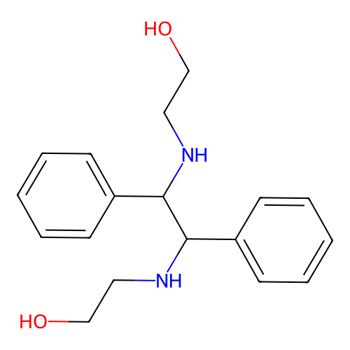 N,N'-bis(beta-hydroxyethyl)-1,2-diphenylethylenediamine structure