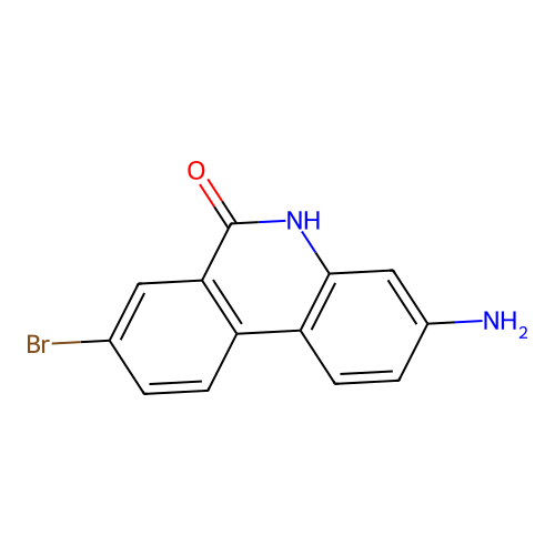 3-Amino-8-bromophenanthridin-6(5h)-one structure