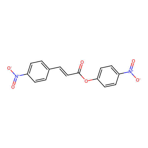 4-Nitrophenyl (E)-3-(4-nitrophenyl)acrylate structure
