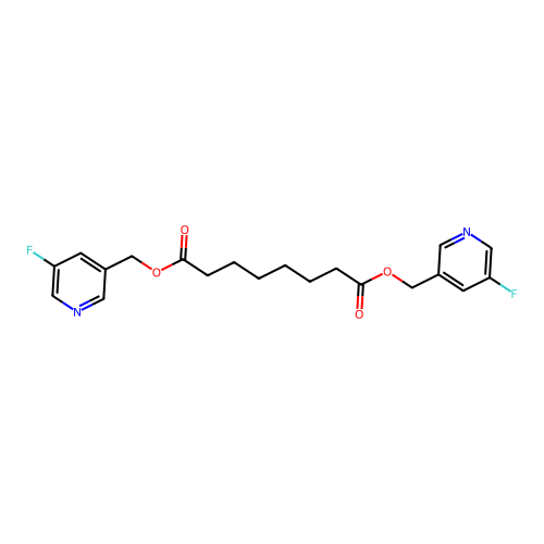 Octanedioic acid, bis((5-fluoro-3-pyridinyl)methyl) ester structure
