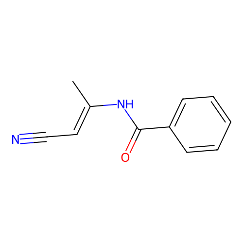 N-(1-氰基丙-1-烯-2-基)苯甲酰胺 structure
