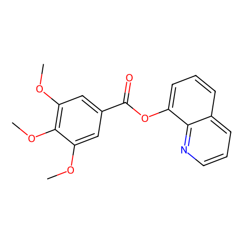 Quinolin-8-yl 3,4,5-trimethoxybenzoate structure