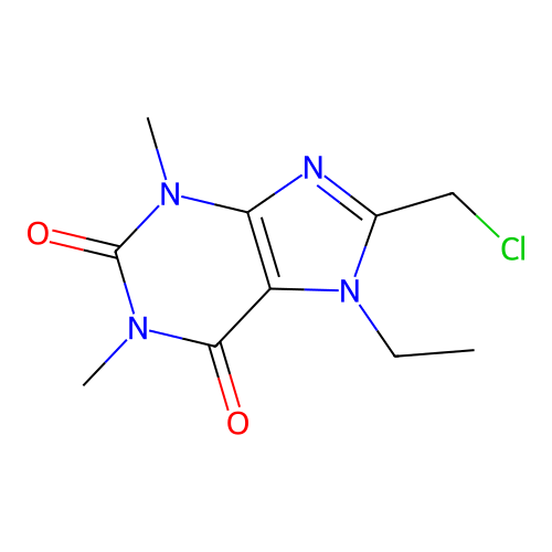 Theophylline, 8-(chloromethyl)-7-ethyl- structure