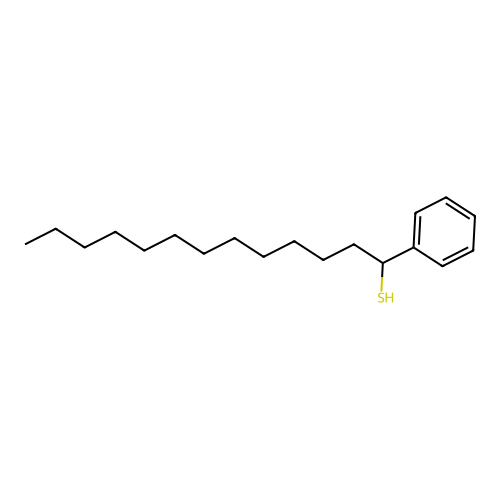 Dodecyltoluene-alpha-thiol structure