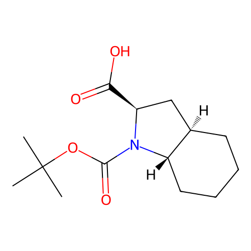 (2R,3aR,7aS)-1-[(tert-butoxy)carbonyl]-octahydro-1H-indole-2-carboxylic acid structure