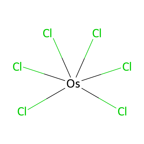 Dihydrogen hexachloroosmate(IV) hydrate structure