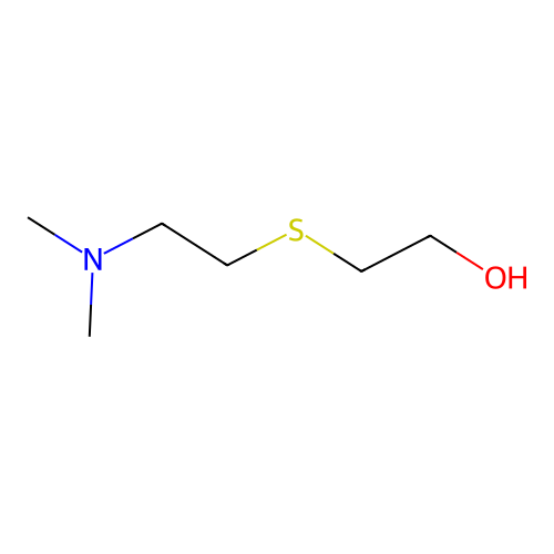 2-((2-(Dimethylamino)ethyl)thio)ethanol structure