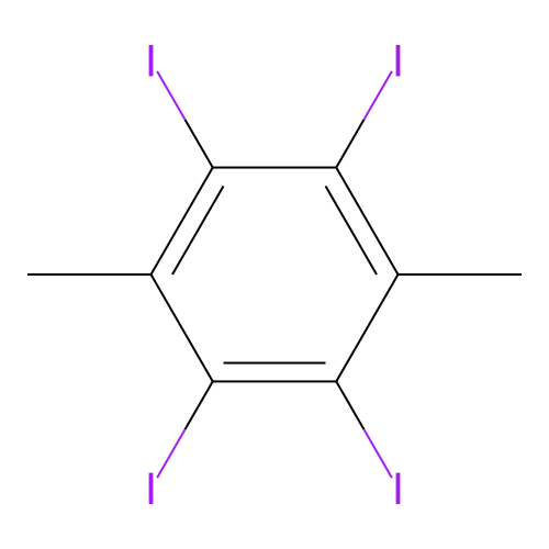 1,2,4,5-Tetraiodo-3,6-dimethylbenzene structure