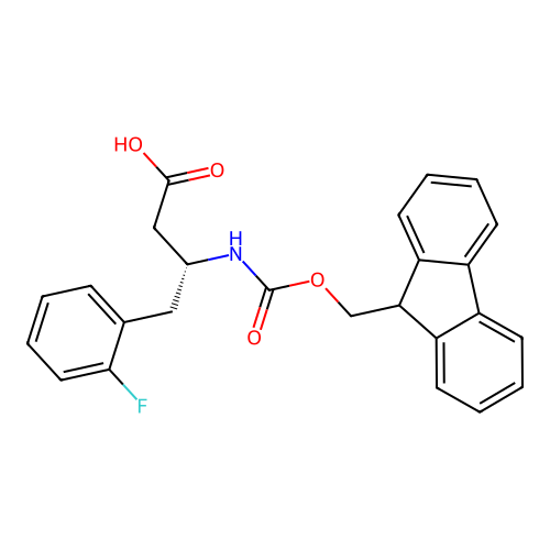 (R)-3-(Fmoc-amino)-4-(2-fluorophenyl)butanoic acid structure
