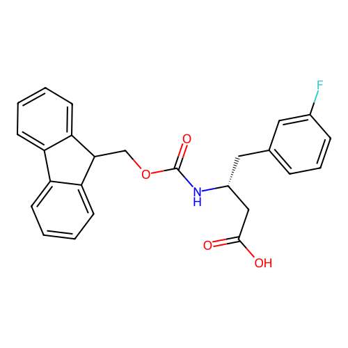 Fmoc-(R)-3-amino-4-(3-fluorophenyl)-butyric acid structure