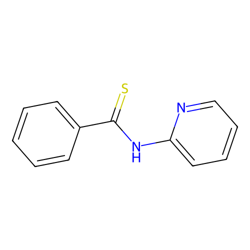 Phenyl(2-pyridylamino)methane-1-thione structure