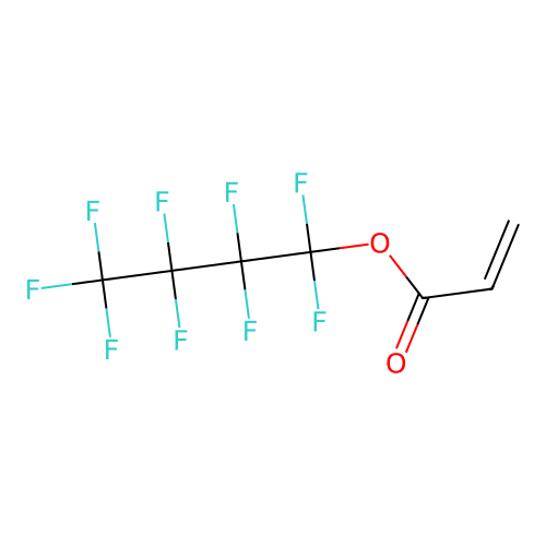 Nonafluorobutyl prop-2-enoate structure