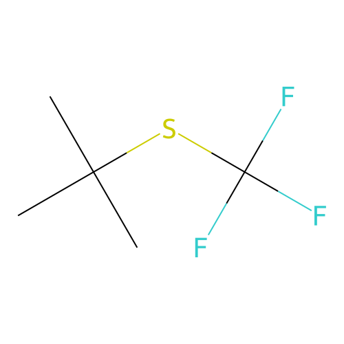 Trifluoromethyl t-butyl sulfide structure