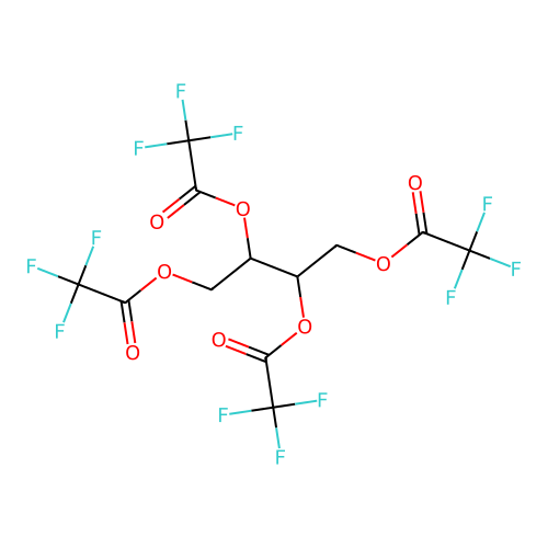 Erythritol, tetrakis(trifluoroacetate) structure