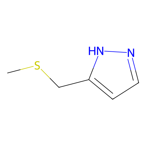 3-[(Methylsulfanyl)methyl]-1H-pyrazole structure