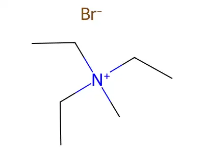 Triethylmethylammonium bromide structure
