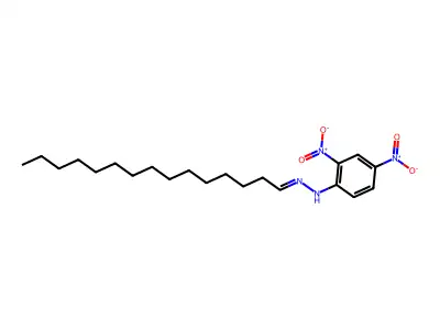2,4-dinitro-N-(pentadecylideneamino)aniline structure