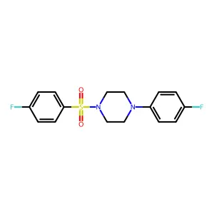 1-(4-Fluorophenyl)-4-(4-fluorophenyl)sulfonylpiperazine structure