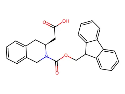 Fmoc-(S)-2-tetrahydroisoquinoline acetic acid structure