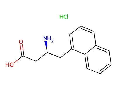 (S)-3-Amino-4-(naphthalen-1-yl)butanoic acid hydrochloride structure