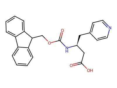 Fmoc-(S)-3-amino-4-(4-pyridyl)-butyric acid structure