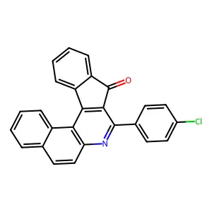 8-(4-chlorophenyl)-9H-benzo[f]indeno[2,1-c]quinolin-9-one structure