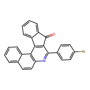 8-(4-bromophenyl)-9H-benzo[f]indeno[2,1-c]quinolin-9-one structure