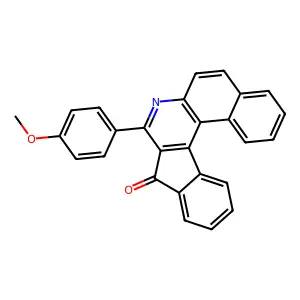 8-(4-methoxyphenyl)-9H-benzo[f]indeno[2,1-c]quinolin-9-one structure