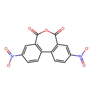 3,9-Dinitrodibenzo[c,e]oxepine-5,7-dione structure