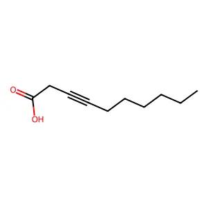 3-癸炔酸 structure