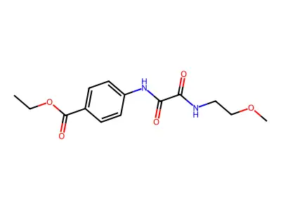 Ethyl 4-[(2-methoxyethylcarbamoylformyl)amino]benzoate structure