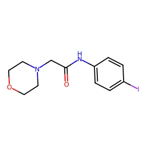 N-(4-碘苯基)-2-吗啉基乙酰胺 structure