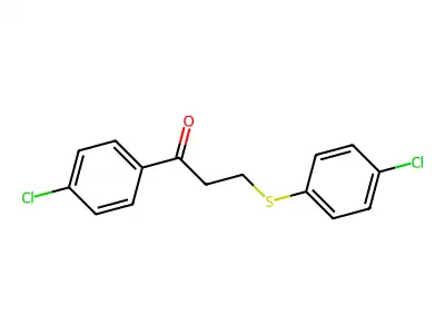 1-(4-Chlorophenyl)-3-[(4-chlorophenyl)sulfanyl]-1-propanone structure