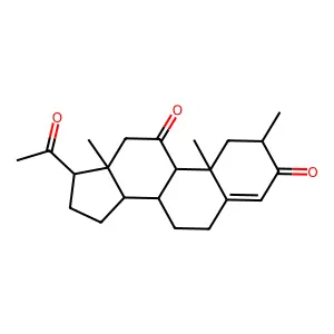 2alpha-Methyl-11-oxoprogesterone structure