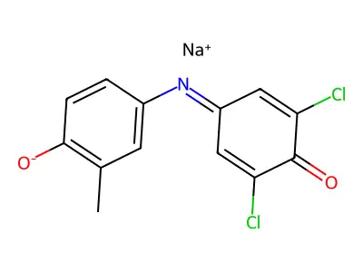 2,5-Cyclohexadien-1-one, 4-(3,5-dichloro-4-hydroxyphenyl)imino-2-methyl- structure