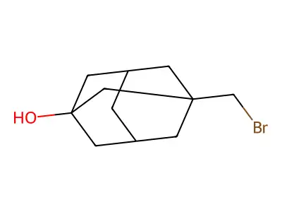 3-(Bromomethyl)adamantan-1-ol structure