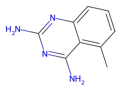 Quinazoline, 2,4-diamino-5-methyl-(7CI,8CI) structure