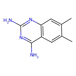 6,7-二甲基喹唑啉-2,4-二胺 structure