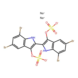 Soluble vat Blue 2B structure