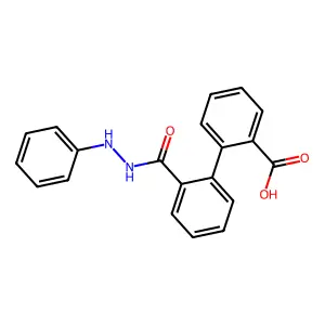 2-[2-(Anilinocarbamoyl)phenyl]benzoic acid structure