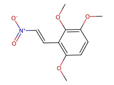 1,2,4-Trimethoxy-3-(2-nitroethenyl)benzene structure