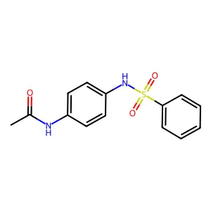N-{4-[(phenylsulfonyl)amino]phenyl}acetamide structure