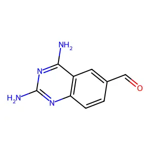 2,4-Diaminoquinazoline-6-carbaldehyde structure