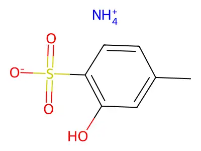 Ammonium 2-hydroxy-4-methylbenzenesulphonate structure