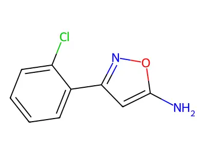 3-(2-Chlorophenyl)-5-isoxazolamine structure