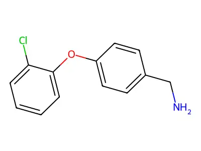 [4-(2-Chlorophenoxy)phenyl]methanamine structure