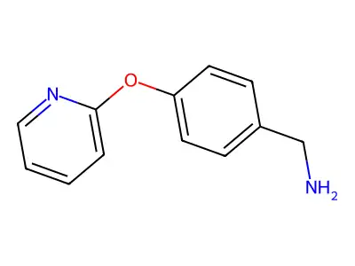 (4-(Pyridin-2-yloxy)phenyl)methanamine structure